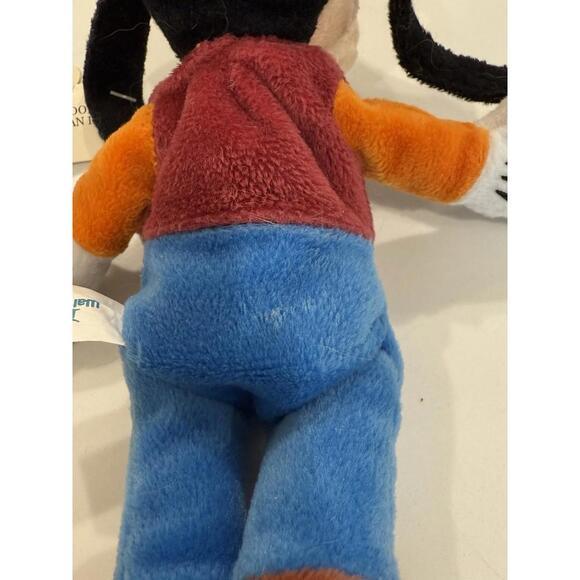 VTG Disney Bean Bag Plush Toy Mouseketoys GOOFY 10" W/ Original Tags - Picture 9 of 9